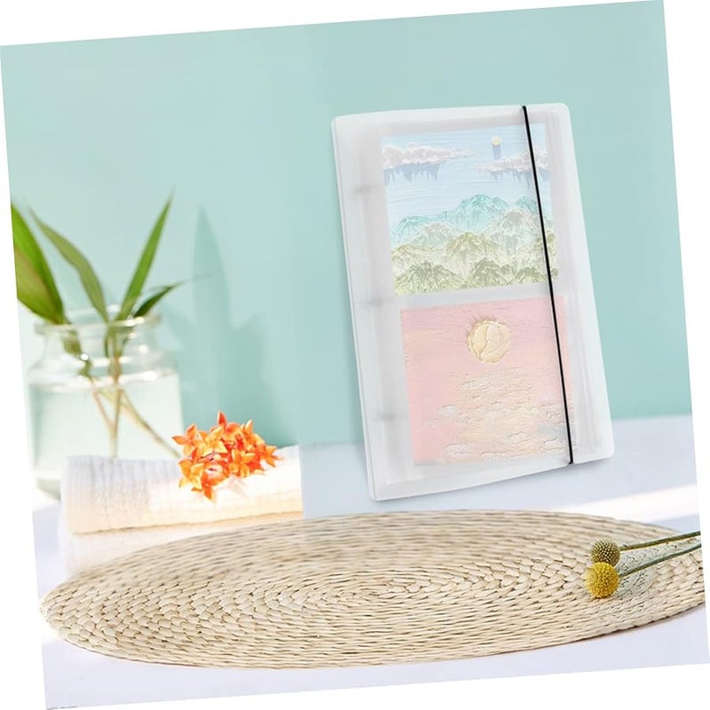 Clear Photo Album Pockets Postcard Sleeves Set Artwork Storage Bag for Graduations - Image 3